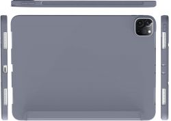 �����-������ BeCover Tri Fold Soft TPU Silicone ��� Apple iPad Pro 12.9 2020/2021/2022 Purple (711739) - �������� 3