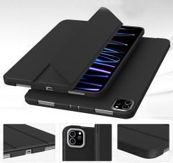 Чeхол-книжка BeCover Tri Fold Soft TPU Silicone для Apple iPad Pro 11" M4 2024 Black (711744) - Картинка 3