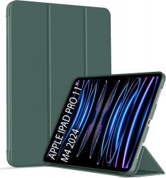 Чeхол-книжка BeCover Tri Fold Soft TPU Silicone для Apple iPad Pro 11" M4 2024 Dark Green (711746) - Картинка 2