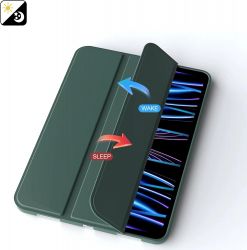 Чeхол-книжка BeCover Tri Fold Soft TPU Silicone для Apple iPad Pro 11" M4 2024 Dark Green (711746) - Картинка 5
