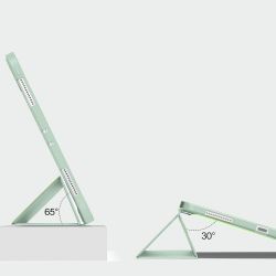 Чeхол-книжка BeCover Tri Fold Soft TPU Silicone для Apple iPad Pro 11" M4 2024 Light Green (711747) - Картинка 6