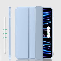 Чeхол-книжка BeCover Tri Fold Soft TPU Silicone для Apple iPad Pro 11" M4 2024 Light Blue (711748) - Картинка 4