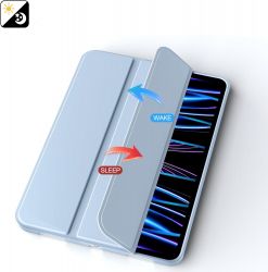Чeхол-книжка BeCover Tri Fold Soft TPU Silicone для Apple iPad Pro 11" M4 2024 Light Blue (711748) - Картинка 5