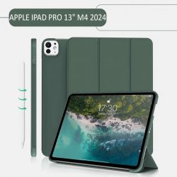 �����-������ BeCover Tri Fold Soft TPU Silicone ��� Apple iPad Pro Pro 13" M4 2024 Dark Green (711752) - �������� 2