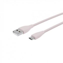Кабель Maxxter USB-microUSB 1м розовый премиум (UB-M-USB-01GP) - Картинка 2