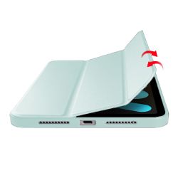 Чeхол-книжка BeCover Tri Fold Soft TPU для Apple iPad Mini 7 2024 8.3" Light Blue (712447) - Картинка 4
