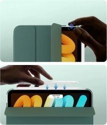 Чeхол-книжка BeCover Tri Fold Hard для Apple iPad Mini 7 2024 8.3" Dark Green (712451) - Картинка 3