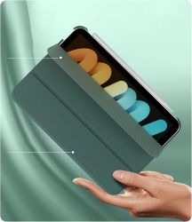 Чeхол-книжка BeCover Tri Fold Hard для Apple iPad Mini 7 2024 8.3" Dark Green (712451) - Картинка 4