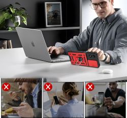 Чохол-накладка BeCover Military для Motorola Moto G04/G04s Red (713065) - Картинка 5