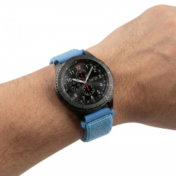 ������� BeCover Nylon Style ��� Xiaomi iMi KW66/Mi Watch Color/Haylou LS01/Watch S1 Active Aqua Blue (715004) - �������� 2