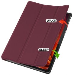 �e���-������ BeCover Smart Case ��� Lenovo Idea Tab Plus 12.1" Red Wine (715085) - �������� 4