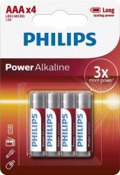  Philips Power Alkaline AAA/LR03 BL 4  -  1