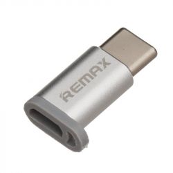  Remax Feliz MicroUSB-USB Type-C Silver (6954851289791)