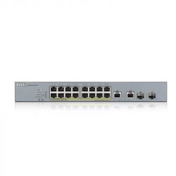 Коммутатор ZYXEL GS1350-18HP (16xGE PoE, L2, 2xRJ-45/SFP, PoE 250W, металл) - Картинка 2