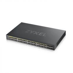 Коммутатор ZYXEL GS1920-48HPv2 (4xGE, 4xGE/SFP, 2хSFP, 48хPoE, Max PoE 375W, Smart, NebulaFlex) - Картинка 4