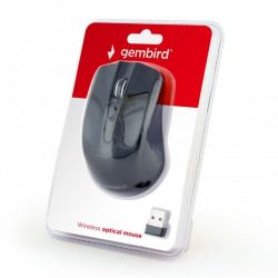  Gembird MUSW-4B-04 , Black, dpi:1600, USB, 2xAA (MUSW-4B-04) -  3