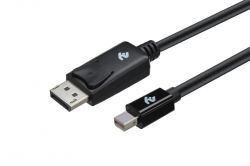  2E mini DisplayPort - DisplayPort (M/M), 2 , Black (2E-W1704) -  2