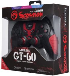  Marvo GT-60 Black-Red Wireless, PC/PS3/Android -  5