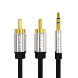 ������ Vention AUX 3.5 mm M - 2xRCA M, 3 m, Black (BCFBI) - �������� 2