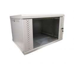 Шафа настінна EServer 19" 6U-600х350х370 (скло), сіра (ES-Е635G) - Картинка 2