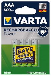  Varta Recharge Accu AAA/HR03 Ni-MH 800 mAh BL 4 -  1