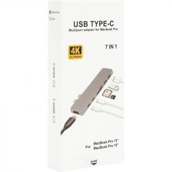  USB-C PowerPlant CA911684 USB-C-2USB3.0, HDMI, SD, microSD, 2USB-C -  3