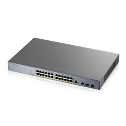  ZYXEL GS1350-26HP (24xGE PoE, L2, 2xGE/SFP, PoE 375W, )