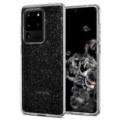 Чехол-накладка Spigen Liquid Crystal Glitter для Samsung Galaxy S20 Ultra SM-G988 Crystal Quartz (ACS00710) - Картинка 3
