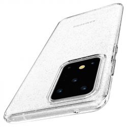 Чехол-накладка Spigen Liquid Crystal Glitter для Samsung Galaxy S20 Ultra SM-G988 Crystal Quartz (ACS00710) - Картинка 6