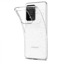 Чехол-накладка Spigen Liquid Crystal Glitter для Samsung Galaxy S20 Ultra SM-G988 Crystal Quartz (ACS00710) - Картинка 8