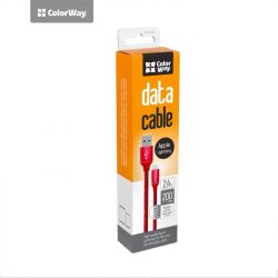  ColorWay USB-Lihgtning (2.4), 2 Red (CW-CBUL007-RD) -  2