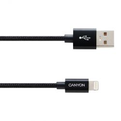 ������ Canyon USB - Lightning 8-pin 1�, Black (CNE-CFI3B) � ������� - �������� 2