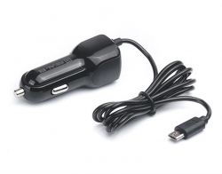 Автомобільний зарядний пристрій REAL-EL CA-15 (2USB, 2.1A) Black + кабель microUSB - Картинка 7