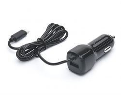 ������������ �������� ������� REAL-EL CA-17 (2USB, 2.1A) Black + ������ Lightning - �������� 2