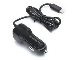 ������������ �������� ������� REAL-EL CA-17 (2USB, 2.1A) Black + ������ Lightning - �������� 5