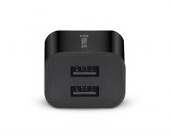 Мережевий зарядний пристрій REAL-EL CH-210 (2USB, 2.1A) Black - Картинка 6