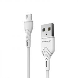  Grand-X USB-microUSB, Cu, 3A, 1 White(PM-03W) -  1