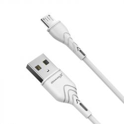  Grand-X USB-microUSB, Cu, 3A, 1 White(PM-03W) -  2