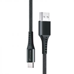  Grand-X USB-USB Type-C, 3A, 1.2 Black (FC-12B) -  1