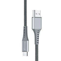  Grand-X USB-USB Type-C, 3A, 1.2 Grey (FC-12G)