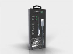   USB 2.0 AM to Type-C 1.2m Grey Grand-X (FC-12G) -  3