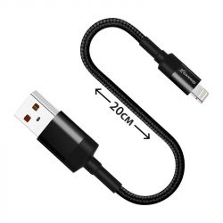  Grand-X USB-Lightning, Cu, 0.2 Black (FM-20L) -  2