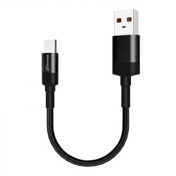  Grand-X USB-USB Type-C, Cu, 0.2 Black (FM-20C) -  1
