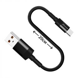  Grand-X USB-USB Type-C, Cu, 0.2 Black (FM-20C) -  2