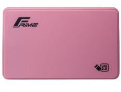 Зовнішня кишеня Frime SATA HDD/SSD 2.5", USB 2.0, Plastic, Pink (FHE12.25U20)