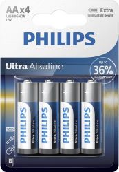  Philips Ultra Alkaline  AA , 4 