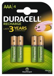 AAA, 750 mAh, Duracell Recharge, 4 , 1.2V, Blister (DC2400))