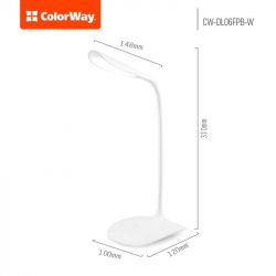   ColorWay Portable & Flexible, White,   ,  , 14 LED SMD, 115 , 500 mAh (CW-DL06FPB-W) -  3