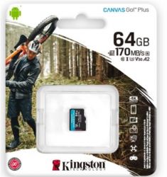  ' Kingston Canvas Go! Plus microSD[ ' microSD 64GB C10 UHS-I U3 A2 R170/W70MB/s] SDCG3/64GBSP -  3