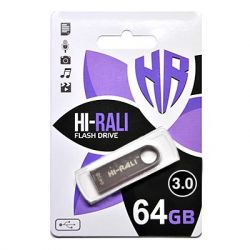 USB 3.0 Flash Drive 64Gb Hi-Rali Shuttle series Silver, (HI-64GB3SHSL)